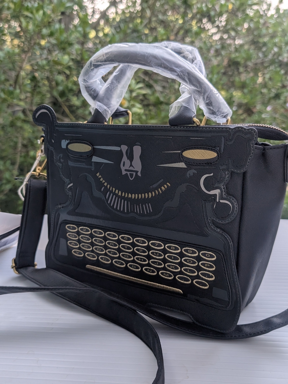 *NWT* Loungefly "Wednesday" Black Typewriter Handbag - Picture 7 of 16